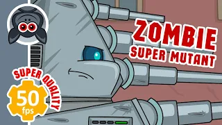 Zombie Super Mutant. Ratte vs Zombies. Cartoons About Tanks