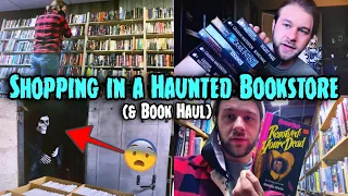 SHOPPING IN A HAUNTED BOOKSTORE?! | (Vlog & Book Haul)