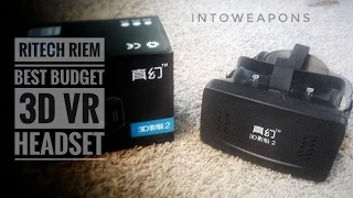 Budget VR Headset with ANY Cellphone:  Ritech 3D VR Glasses