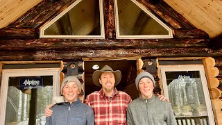 ￼￼ Installing Windows // Running In Floor Heat // Alaska Log Home