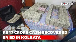 Heaps Of Cash Found At Kolkata Firm In Raid, Counting Machines Busy