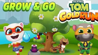 Talking Tom Gold Run GROW & GO event Super Angela vs Super Tom vs Roy Raccoon Gameplay Android ios