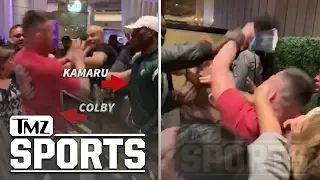 Kamaru Usman & Colby Covington Square Up in Casino Day After UFC 235 | TMZ Sports