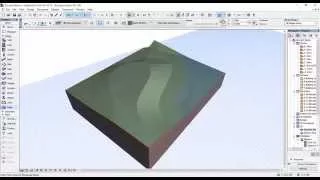 Model terrain in ArchiCAD / create site