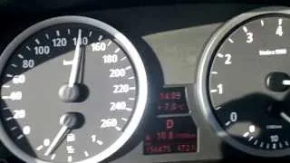 BMW E60 530xi acceleration 0-200