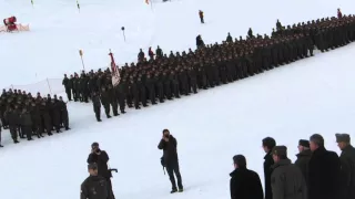 Angelobung von 650 Rekruten in St. Anton am Arlberg (05.02.2016)