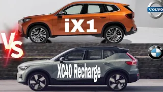 2024 BMW iX1 vs 2024 Volvo XC40 Recharge Facelift, iX1 vs XC40 - Side-by-Side Comparison Review