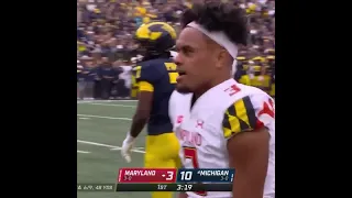 Maryland QB Taulia Tagovailoa Loses His Helmet vs. Michigan | Big Ten Football