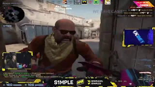 S1mple plays fpl on Dust 2