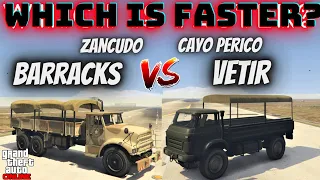 VETIR VS BARRACKS GTA Online | Which is Faster ?!