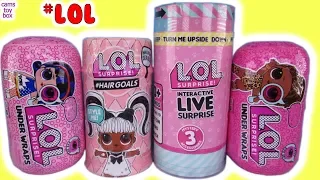 LOL Surprise DOLLS Series 4 5 HairGoals Under WRAPS Interactive LIVE Unboxing TOYS EYE SPY