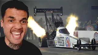 New Zealand Guy Reacts to NHRA Fire Breathing Monsters