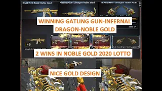 WINNING GATLING GUN-INFERNAL DRAGON-NOBLE GOLD (NOBLE GOLD 2020 LOTTO) in CrossFire Philippines 2020