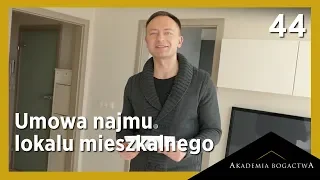 44. Umowa najmu lokalu mieszkalnego.