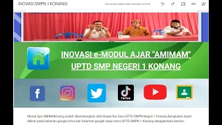 E-MODUL AJAR AMIMAM - INOVASI UPTD SMPN 1 KONANG