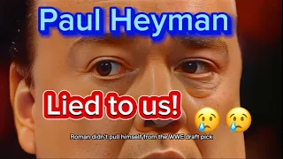 Paul Heyman lied to us about Roman Reigns.  Will he ever be back !#wwe #romanreigns#bloodline