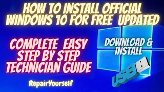 How to create a windows 10 bootable Usb flash drive Windows 10 For FREE in 2023 Official MicroSoft