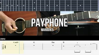 Payphone - Maroon 5 | EASY Guitar Tutorial - Guitar Lessons TAB