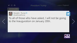 President Donald Trump Won't Attend President-Elect Joe Biden's Inauguration, He Says