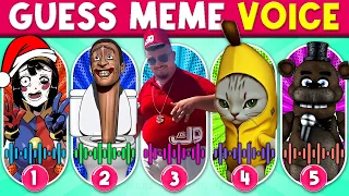 Guess The Meme By Voice| Toothless Dance, Pomni, MrBeast, Wednesday, Skibidi Toilet, Freddy Fazbear