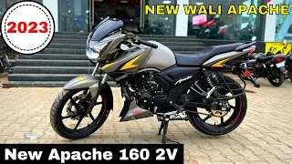 New 2023 TVS Apache RTR 160 2v: Top Model | New Features | New Price ? Changes | Sound😱2023 Update?🔥