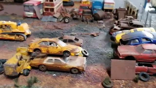 A look around the  H0 scale/00 scale scrapyard on the model railway layout