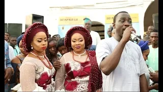 See the expensive glamorous Aso Ebi Alaafin of Oyo Wives rocked at their twins Naming ceremony.