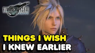 Things I Wish I Knew Earlier In Final Fantasy 7 Remake (Tips & Tricks)