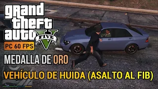 GTA V PC - Misión #64 - Vehículo de huida (Asalto al FIB) (Medalla de ORO) PC 60 FPS