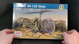 Обзор ВЕРТОЛЁТА! Bell OH-13 от фирмы Italeri в масштабе 1/48. Снова дорого и плохо?