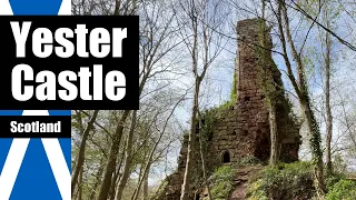 🏴󠁧󠁢󠁳󠁣󠁴󠁿 Discovering a spooky Scottish Castle in the forrest | Gifford to Yester Castle