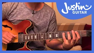 Jazz Walking Bass On Autumn Leaves Sound-Alike - Guitar Lesson [JA-523]