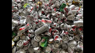 Massive Can Meltdown - How Much Pure Aluminum Is In 500 Cans - Is It Worth Melting Aluminum Cans