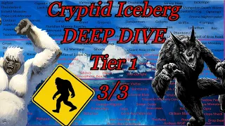 Cryptid and Mythical / Mysterious Creatures Iceberg Explained Tier 1 Part 3 | Emperor Zeech