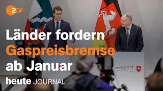 heute journal vom 21.10.2022 Gaspreisbremse, Ministerpräsidenten, Schulen  (українською)