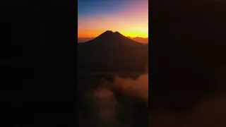Beautiful Sunrise at Gunung Batur Bali, Indonesia | Drone View  #sunrise #bali #gunungbatur #shorts