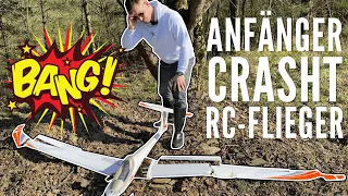 Amateur Pilot CRASHES RC Glider (NO CLICKBAIT!!!) - ENGLISH SUBS