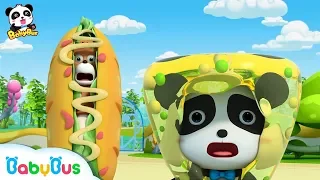 【New】Baby Panda is Attacked by Crazy Food Machine | Magical Chinese Characters | BabyBus