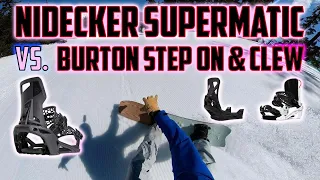 Nidecker Supermatic Review vs. Clew, Burton Step On