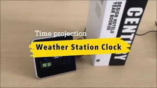 Weather Station LCD Digital Clock with Time Projection (EC-8190)