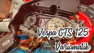 Vespa GTS 125 iget Malossi Variomatik Multivar 2000 Montage Anleitung
