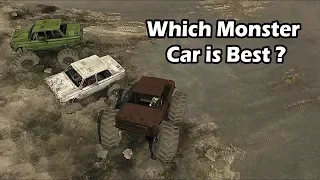 Spintires Mudrunner Which is Best Monster Car | ZAZ 968m Monstro Pack