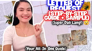 PAANO GUMAWA NG LETTER OF REQUEST? (STEP-BY-STEP GUIDE + SAMPLE) | NAYUMI CEE🌺