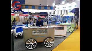 A610 Gelato Ice cream cart with freezer