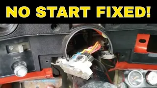 NO START PROBLEM FIXED! C10 Ignition Switch Removal And Install, HOW TO VIDEO
