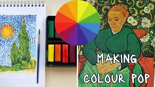 Making Colour Pop : A look at using Colour opposites : Examples from Van Gogh on Colour Contrasts