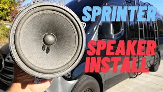 DIY Sprinter Speaker Upgrade▶️Van Life Mercedes 907 Sprinter Front Speaker Replacement