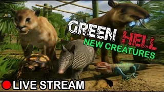 🔴 [LIVE] 🐯 NEW CREATURES HAVE BEEN ADDED!! Lets Find Them!! Green Hell Early Access Gameplay