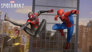 Peter And Miles Vs Sandman With The Classic Suits - Marvel's Spider-Man 2 (4K 60fps)