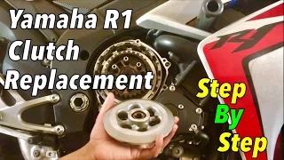 YAMAHA R1 CLUTCH REPLACEMENT (step by step detailed)